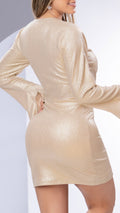 M74083 VESTIDO ELOISA DORADO