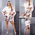 M74084 VESTIDO FALSO CHALIS ESTAMPADO MARFIL