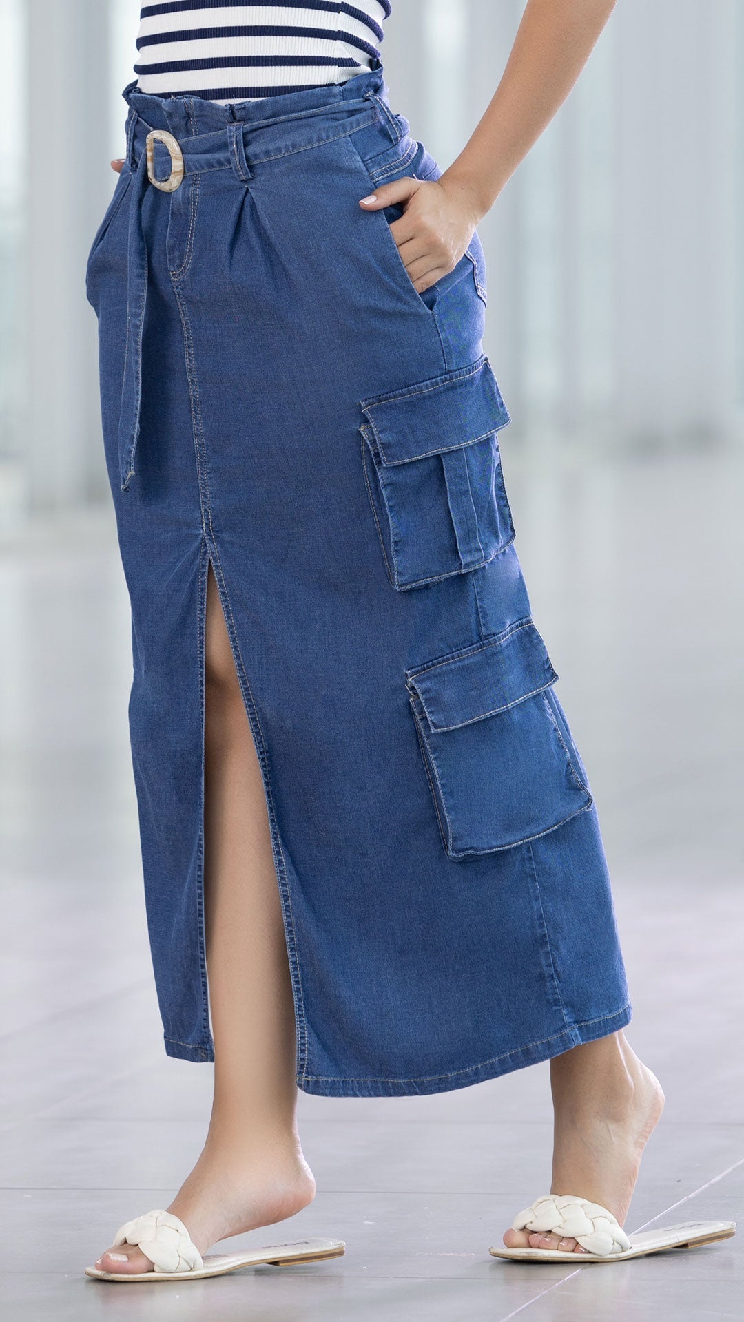 M74144 CHAMBRAY INDIGO AZUL