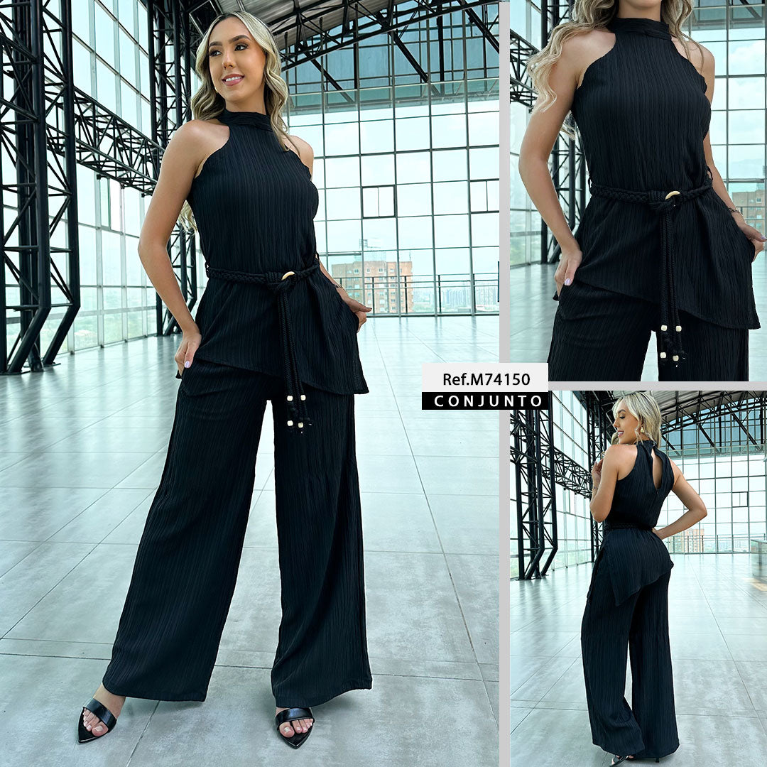 M74150 CONJUNTO GENOVA GRABADO NEGRO