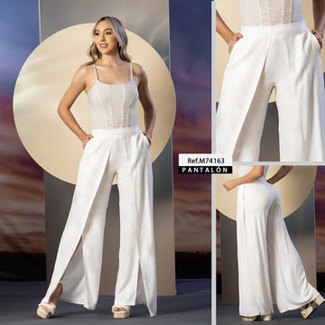 M74163 PANTALÓN MARFIL