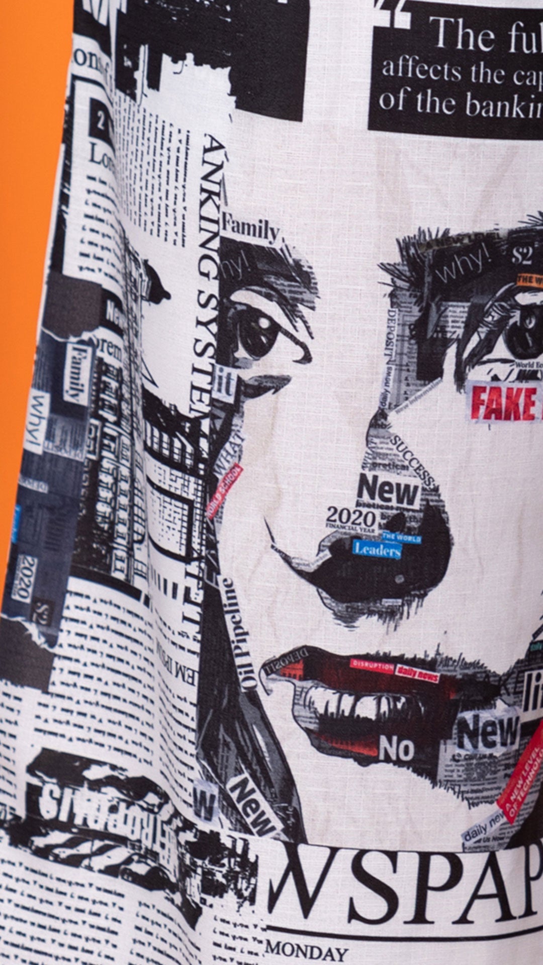 M74206 PANTALÓN LINO PERIODICO MARFIL