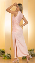 M74207 VESTIDO MORE BRILLO ROSADO