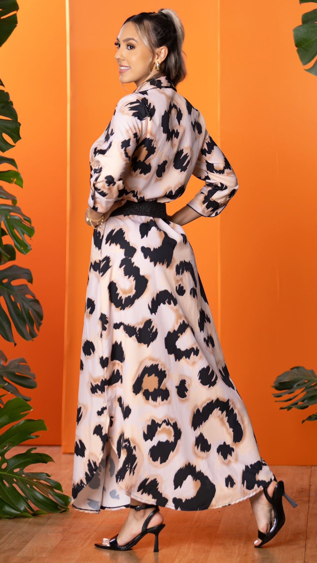 M74210 VESTIDO FALSO CHALIS CAMEL