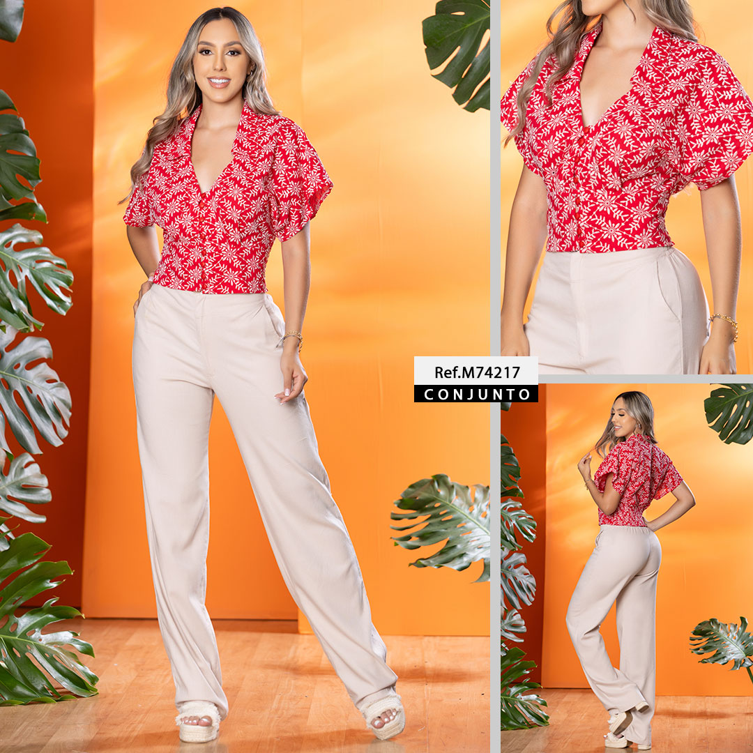 M74217 CONJUNTO LINO ROJO