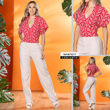 M74217 CONJUNTO LINO ROJO