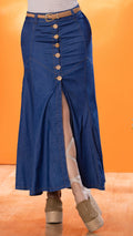 M74248 FALDA CHAMBRAY AZUL