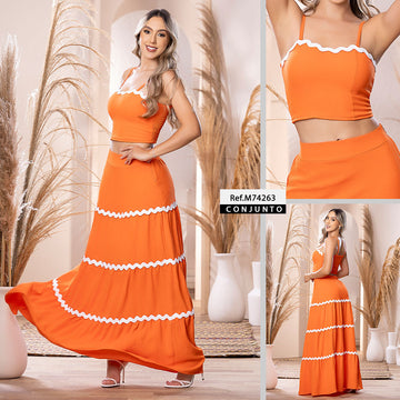 M74263 CONJUNTO CAPRI NARANJA