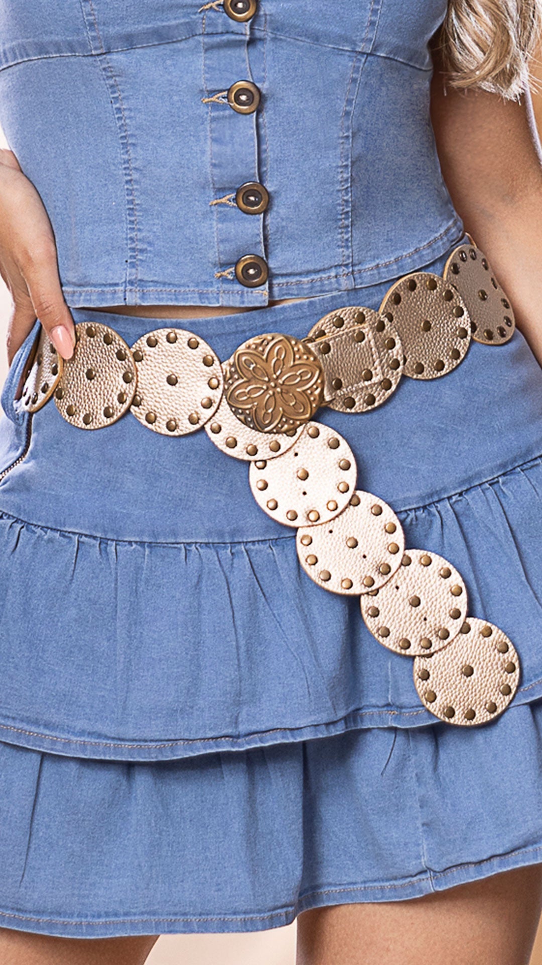 M74281 CONJUNTO CHAMBRAY AZUL