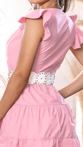 M74282 VESTIDO POPELINA ROSADO