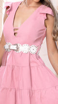 M74282 VESTIDO POPELINA ROSADO