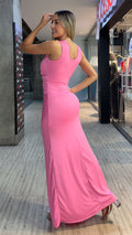 M74339 VESTIDO POLIESTER ROSADO