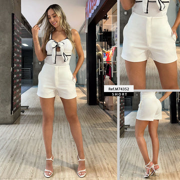 M74352 SHORT NOCHE DE VIENA MARFIL