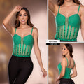 Y3669 BLUSA BENGALINA VERDE
