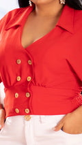 Y3712 BLUSA ROJO