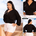 Y3723 BLUSA CHALIS RAYON NEGRO