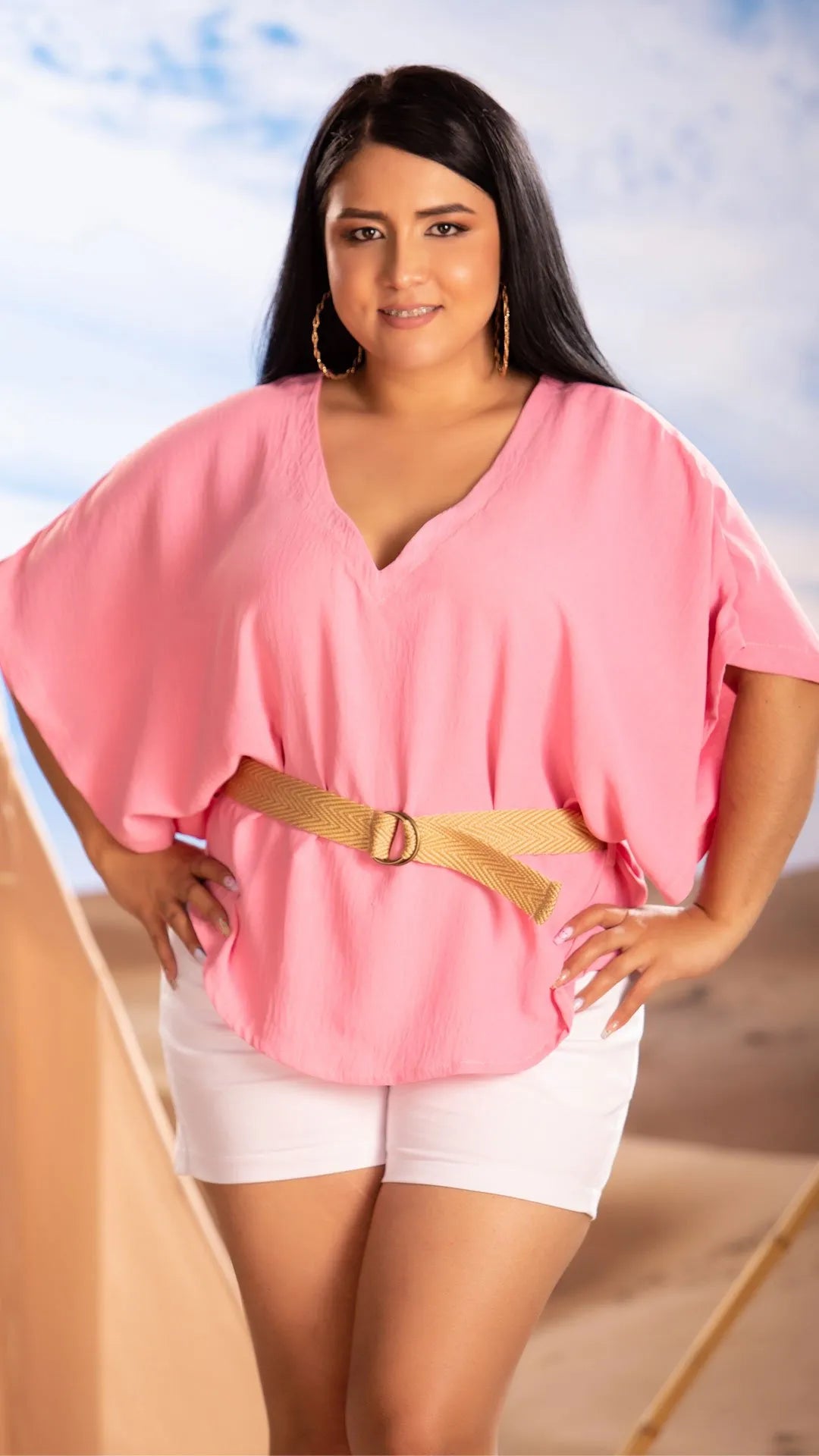 Y3731 BLUSA CAPRI ROSADO