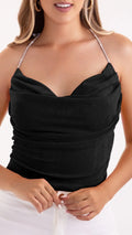 Y3753 BLUSA LICRA POP NEGRO