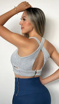 Y3754 BLUSA PLISADA LUREX PLATA