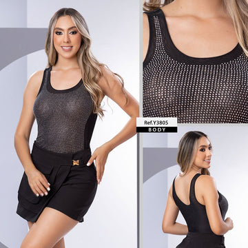 Y3805 BLUSA MAYATEX NEGRO