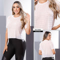 Y3806 BLUSA MAYATEX BLANCO
