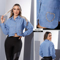 Y3815 CAMISA CHAMBRY AZUL