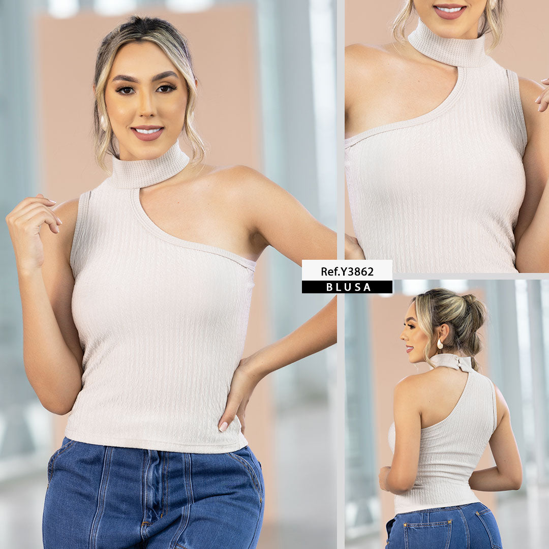 Y3862 BLUSA AVATAR CAMEL