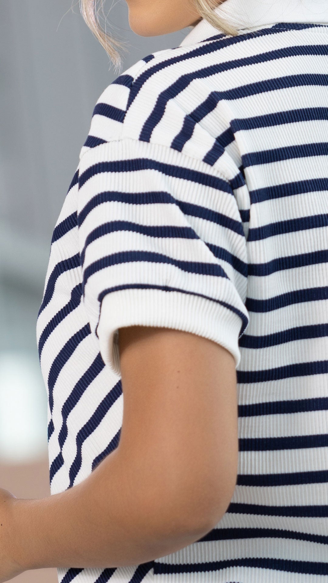 Y3873 BLUSA RIB RAYAS