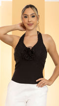 Y3912 BLUSA BENGALINA NEGRO