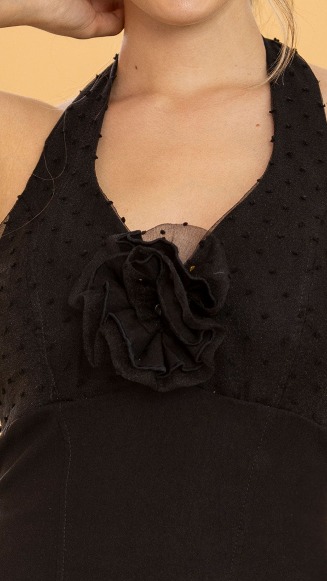 Y3912 BLUSA BENGALINA NEGRO