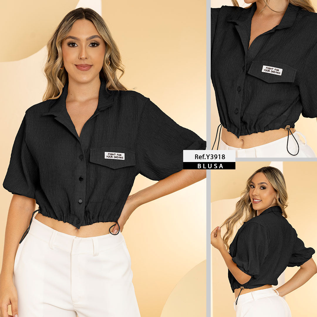 Y3918 CAMISA MILAN MADRID NEGRO