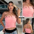 Y3938 BLUSA BLONDA ROSADO